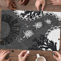 Black Coral Hawaii Puzzle Ekaha Ku Moana Honu Sea Turtle LT14 - Polynesian Pride