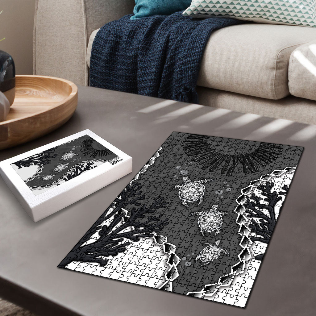 Black Coral Hawaii Puzzle Ekaha Ku Moana Honu Sea Turtle LT14 - Polynesian Pride