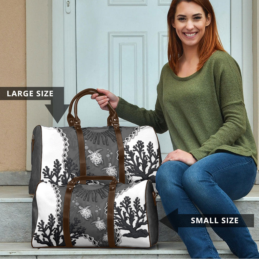 Black Coral Hawaii Travel Bag Ekaha Ku Moana Honu Sea Turtle LT14 - Polynesian Pride