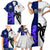 Fiji And Scotland Rugby Family Matching Short Sleeve Bodycon Dress and Hawaiian Shirt Fijian Tapa Pattern With Thistle LT14 - Polynesian Pride