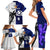 Fiji And Scotland Rugby Family Matching Short Sleeve Bodycon Dress and Hawaiian Shirt Fijian Tapa Pattern With Thistle LT14 - Polynesian Pride