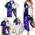 Fiji And Scotland Rugby Family Matching Summer Maxi Dress and Hawaiian Shirt Fijian Tapa Pattern With Thistle LT14 - Polynesian Pride