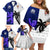 Custom Fiji And Scotland Rugby Family Matching Off Shoulder Short Dress and Hawaiian Shirt Fijian Tapa Pattern With Thistle LT14 - Polynesian Pride