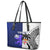 Custom Fiji And Scotland Rugby Leather Tote Bag Fijian Tapa Pattern With Thistle LT14 - Polynesian Pride