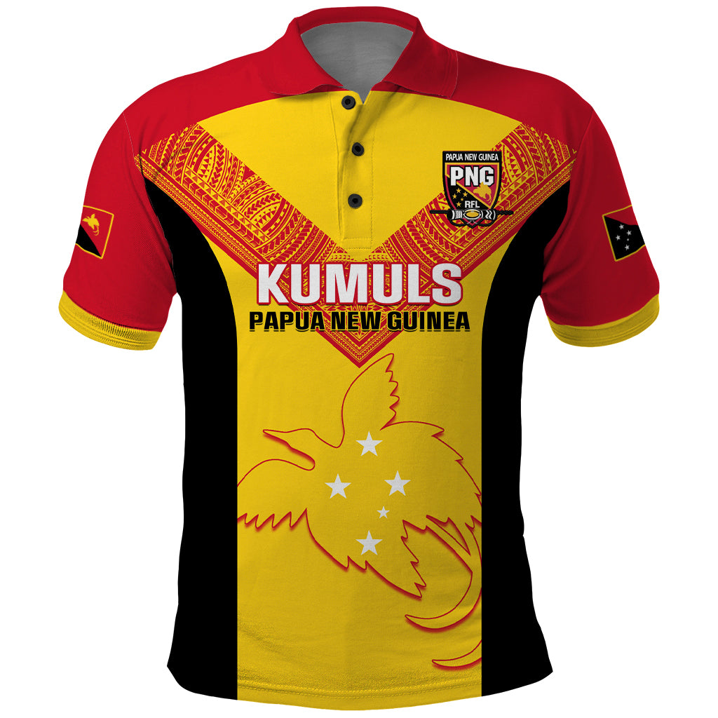 Custom Papua New Guinea Rubgby Polo Shirt Pacific 2023 Go PNG Kumuls LT14 Yellow - Polynesian Pride