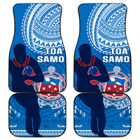 Samoa Rugby Car Mats Pacific 2023 Go Toa Samoa LT14 Blue - Polynesian Pride