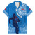 Custom Samoa Rugby Family Matching Long Sleeve Bodycon Dress and Hawaiian Shirt Pacific 2023 Go Toa Samoa LT14 Dad's Shirt - Short Sleeve Blue - Polynesian Pride