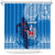 Samoa Rugby Shower Curtain Pacific 2023 Go Toa Samoa LT14 Blue - Polynesian Pride