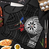 Philippines Strong Apron Filipino Map Polynesian Tattoo LT14 Black - Polynesian Pride