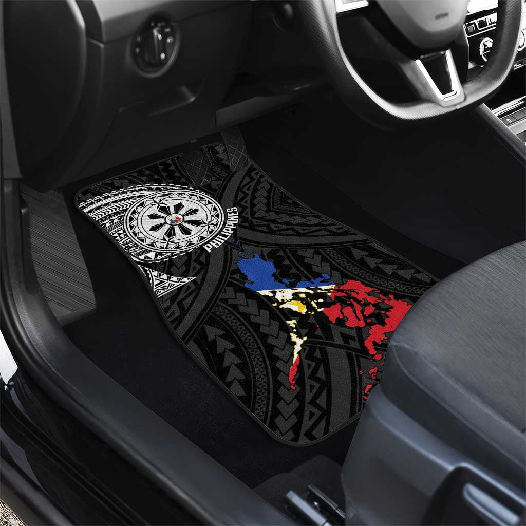 Philippines Strong Car Mats Filipino Map Polynesian Tattoo LT14 - Polynesian Pride