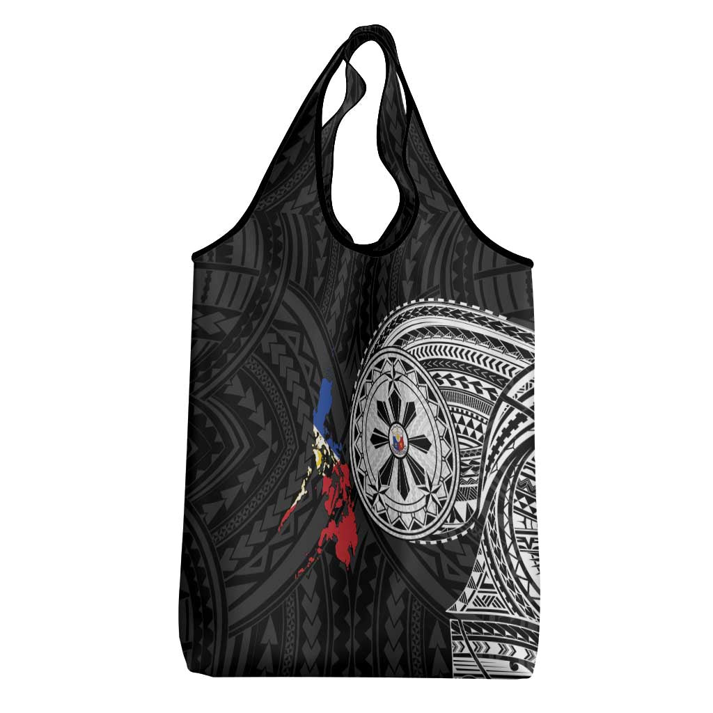 Philippines Strong Grocery Bag Filipino Map Polynesian Tattoo LT14 - Polynesian Pride