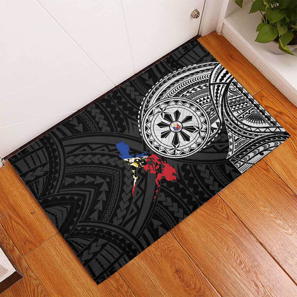 Philippines Strong Rubber Doormat Filipino Map Polynesian Tattoo LT14 - Polynesian Pride