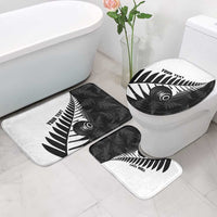 New Zealand Lawn Bowls Custom Bathroom Set Aotearoa Silver Fern LT14 - Polynesian Pride