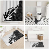 New Zealand Lawn Bowls Custom Bathroom Set Aotearoa Silver Fern LT14 - Polynesian Pride