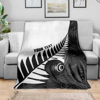New Zealand Lawn Bowls Custom Blanket Aotearoa Silver Fern LT14 - Polynesian Pride