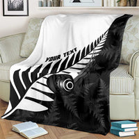 New Zealand Lawn Bowls Custom Blanket Aotearoa Silver Fern LT14 - Polynesian Pride