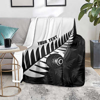 New Zealand Lawn Bowls Custom Blanket Aotearoa Silver Fern LT14 - Polynesian Pride