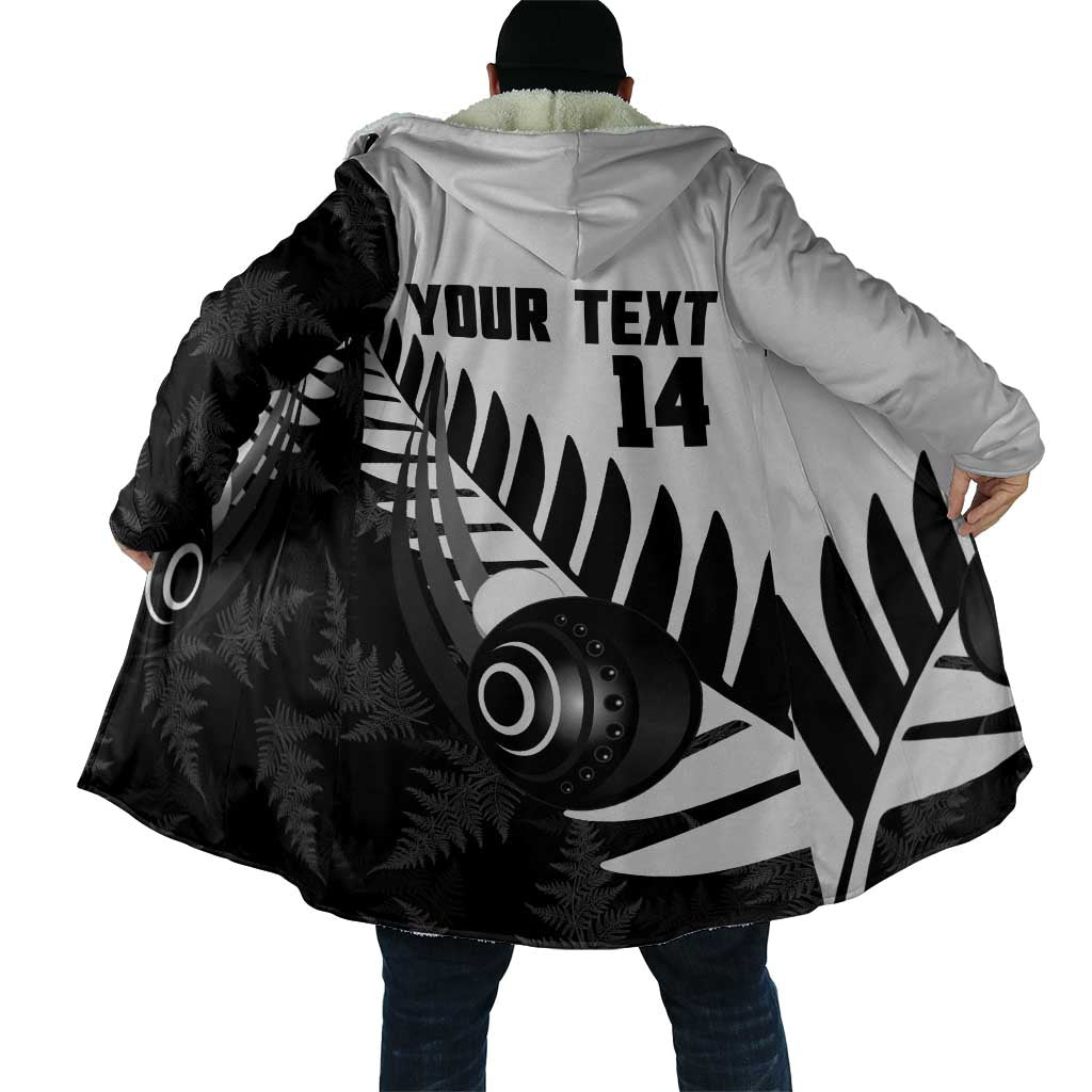 New Zealand Lawn Bowls Custom Cloak Aotearoa Silver Fern LT14 - Polynesian Pride