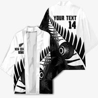 New Zealand Lawn Bowls Custom Kimono Aotearoa Silver Fern LT14 - Polynesian Pride