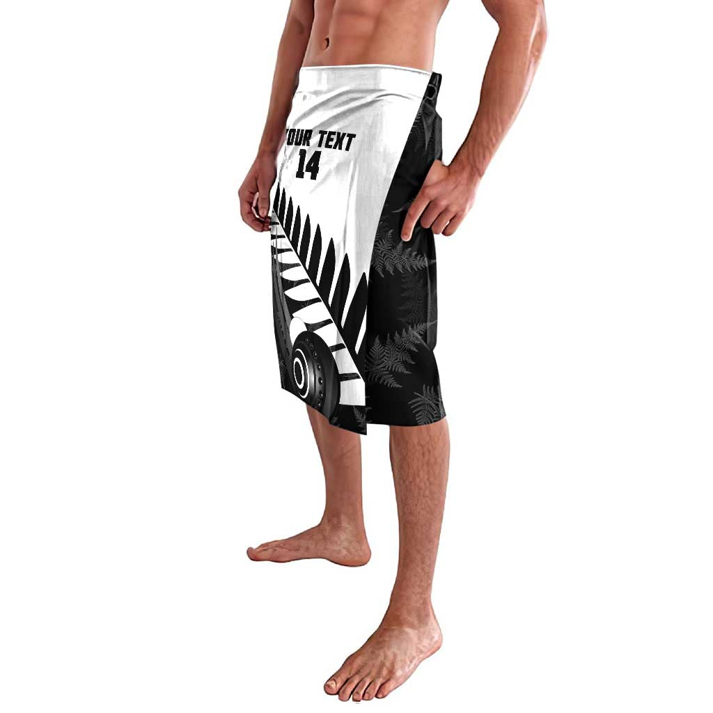 New Zealand Lawn Bowls Custom Lavalava Aotearoa Silver Fern LT14 - Polynesian Pride
