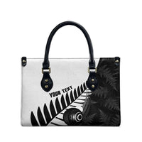 New Zealand Lawn Bowls Custom Leather Bag Aotearoa Silver Fern LT14 - Polynesian Pride