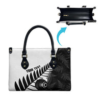 New Zealand Lawn Bowls Custom Leather Bag Aotearoa Silver Fern LT14 - Polynesian Pride