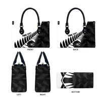 New Zealand Lawn Bowls Custom Leather Bag Aotearoa Silver Fern LT14 - Polynesian Pride