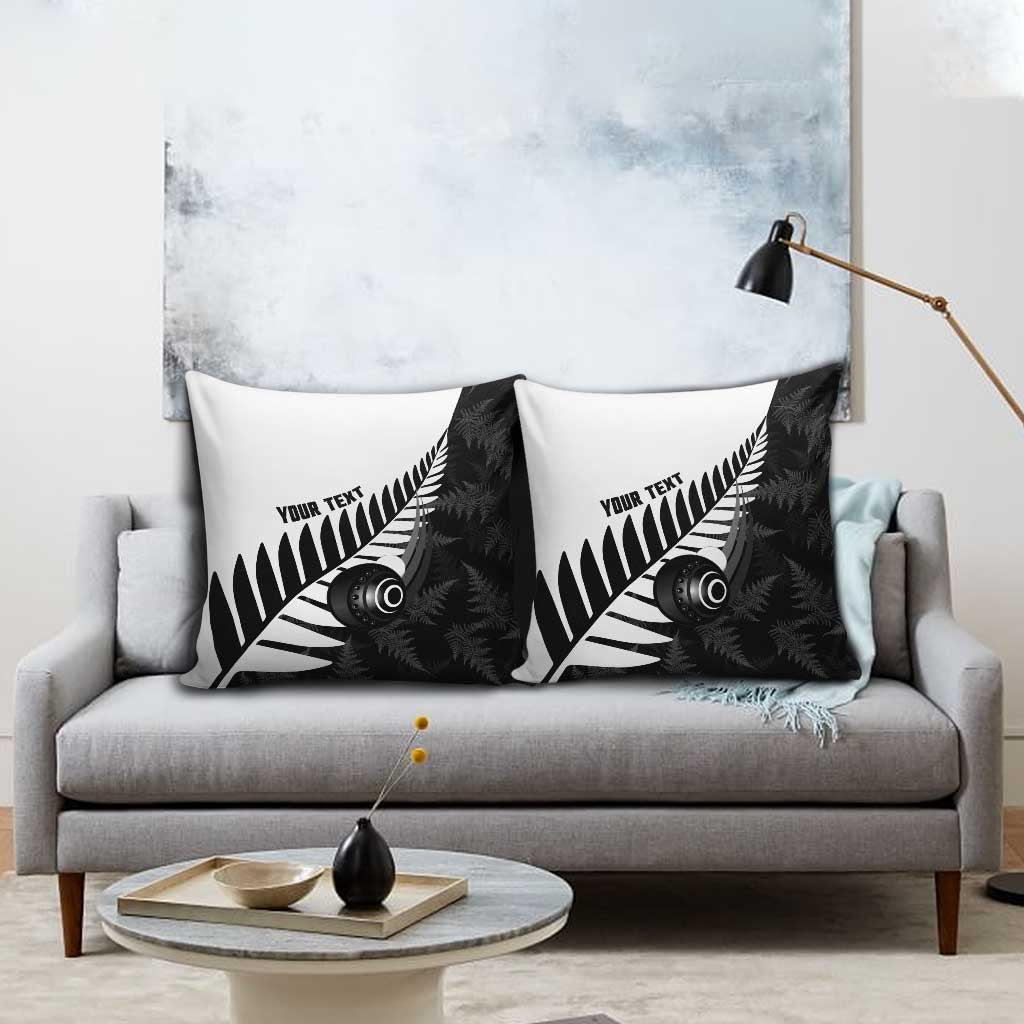 New Zealand Lawn Bowls Custom Pillow Cover Aotearoa Silver Fern LT14 - Polynesian Pride
