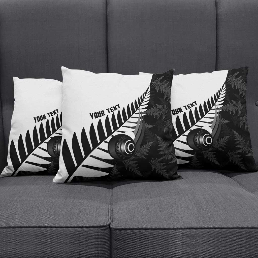 New Zealand Lawn Bowls Custom Pillow Cover Aotearoa Silver Fern LT14 - Polynesian Pride