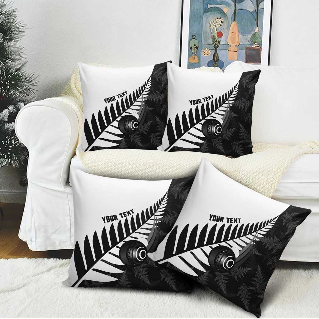 New Zealand Lawn Bowls Custom Pillow Cover Aotearoa Silver Fern LT14 - Polynesian Pride