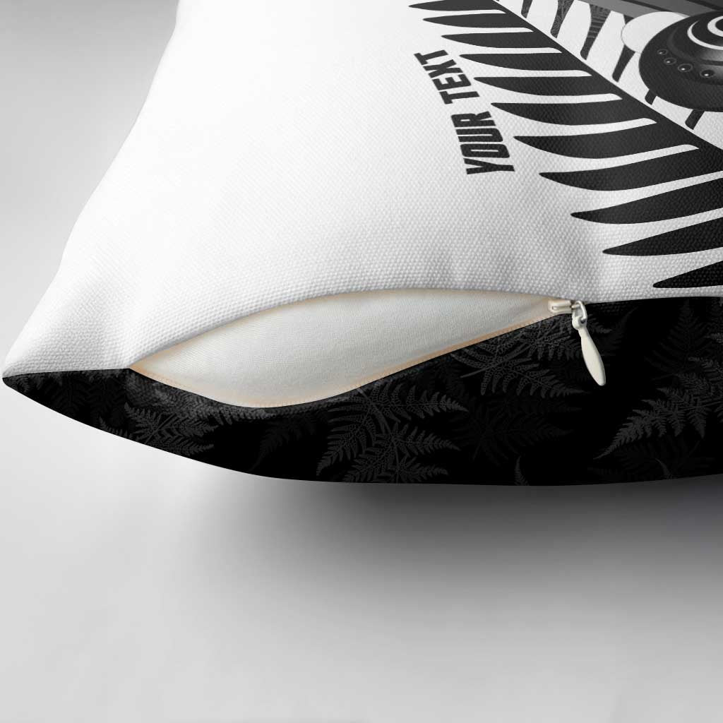 New Zealand Lawn Bowls Custom Pillow Cover Aotearoa Silver Fern LT14 - Polynesian Pride