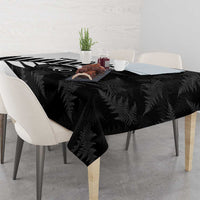 New Zealand Lawn Bowls Custom Tablecloth Aotearoa Silver Fern LT14 - Polynesian Pride