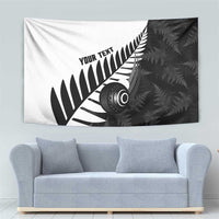 New Zealand Lawn Bowls Custom Tapestry Aotearoa Silver Fern LT14 - Polynesian Pride