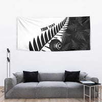 New Zealand Lawn Bowls Custom Tapestry Aotearoa Silver Fern LT14 - Polynesian Pride