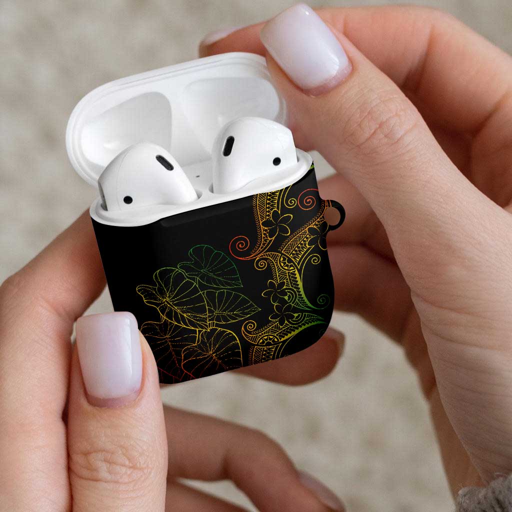 Aloha Hawaii Kalo AirPods Case Reggae Taro Polynesian Pattern LT14 - Polynesian Pride