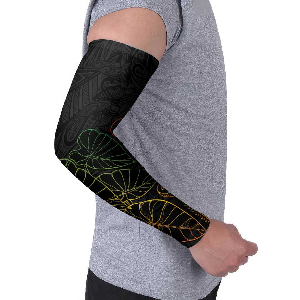Aloha Hawaii Kalo Arm Sleeves Reggae Taro Polynesian Pattern LT14 - Polynesian Pride