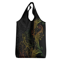 Aloha Hawaii Kalo Grocery Bag Reggae Taro Polynesian Pattern LT14 - Polynesian Pride