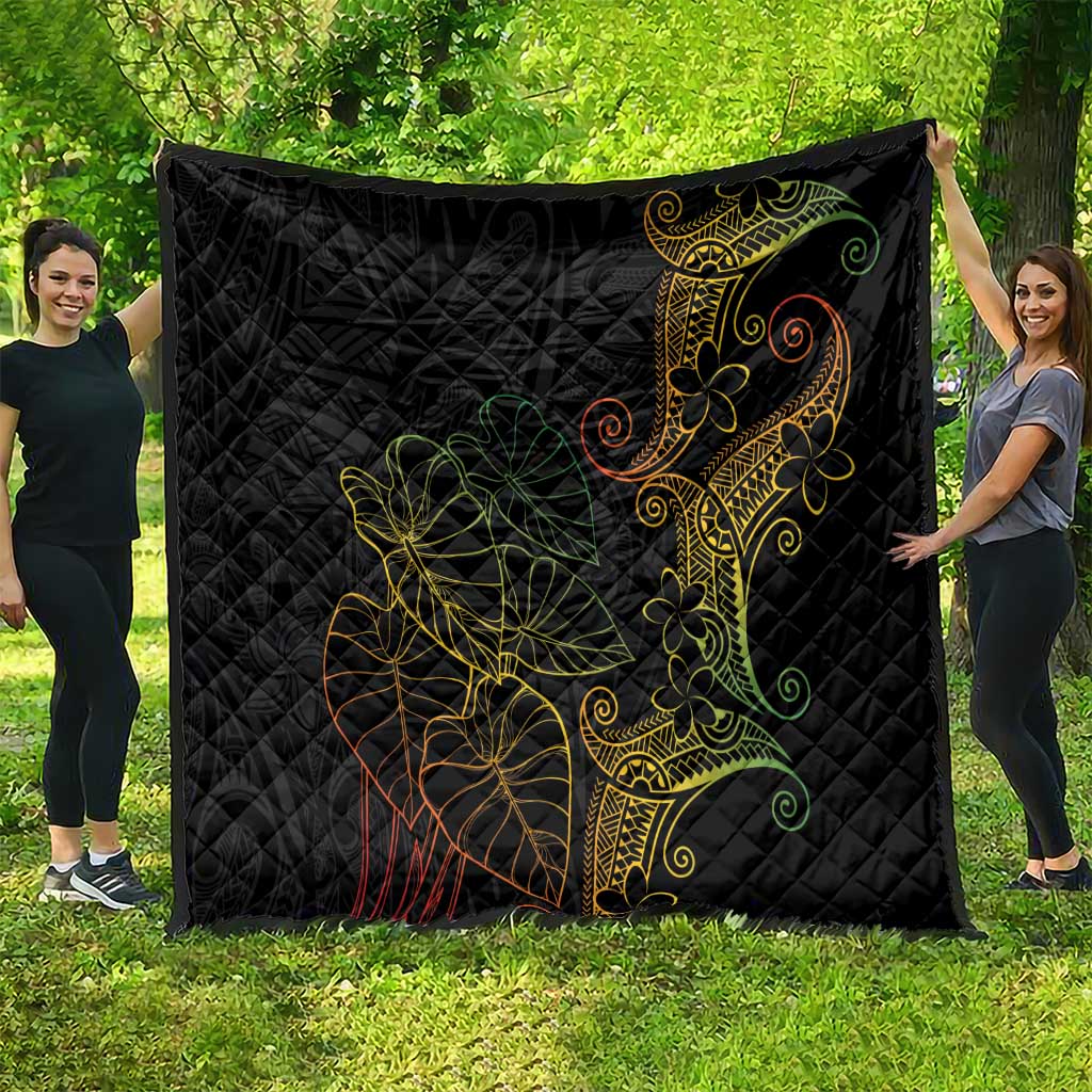 Aloha Hawaii Kalo Quilt Reggae Taro Polynesian Pattern LT14 - Polynesian Pride