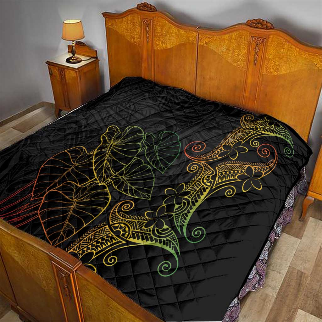 Aloha Hawaii Kalo Quilt Reggae Taro Polynesian Pattern LT14 - Polynesian Pride
