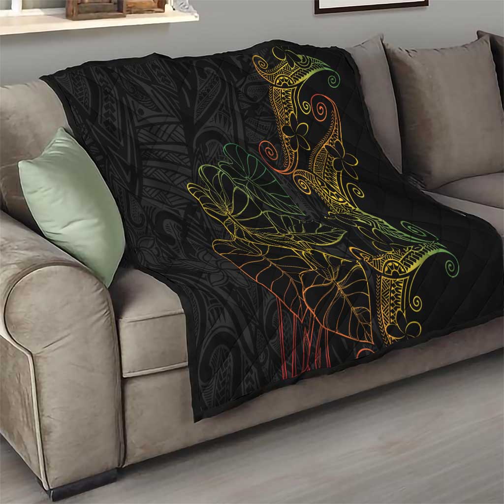 Aloha Hawaii Kalo Quilt Reggae Taro Polynesian Pattern LT14 - Polynesian Pride