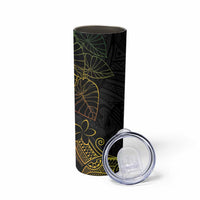 Aloha Hawaii Kalo Skinny Tumbler Reggae Taro Polynesian Pattern LT14 - Polynesian Pride