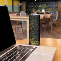 Aloha Hawaii Kalo Skinny Tumbler Reggae Taro Polynesian Pattern LT14 - Polynesian Pride