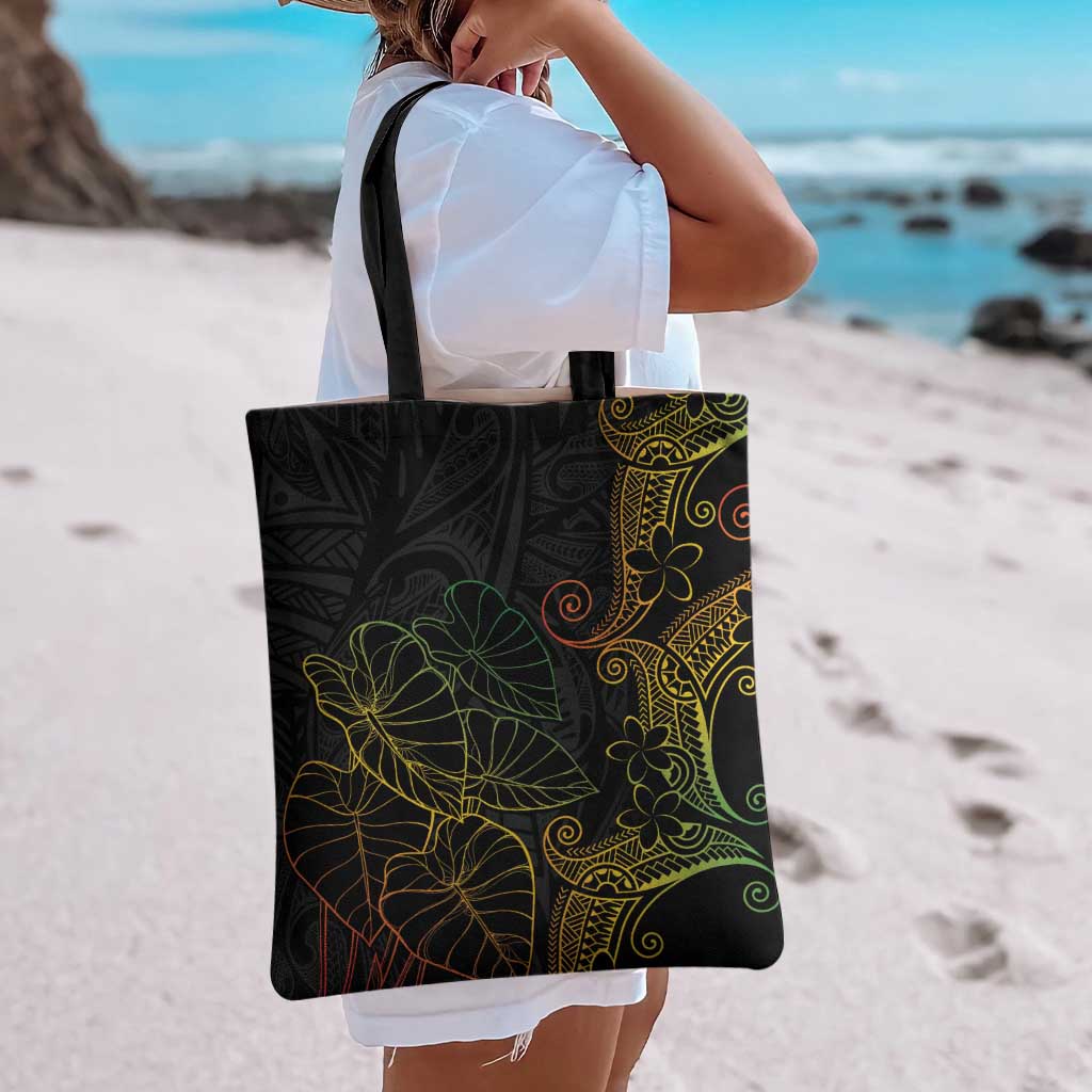 Aloha Hawaii Kalo Tote Bag Reggae Taro Polynesian Pattern LT14 - Polynesian Pride