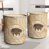 Tonga Skink Kava Bowl Laundry Basket Vintage Tongan Ngatu Pattern LT14 - Polynesian Pride