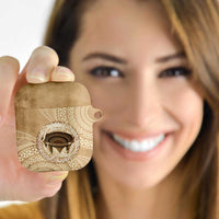 Tonga Skink Kava Bowl AirPods Case Vintage Tongan Ngatu Pattern LT14 - Polynesian Pride