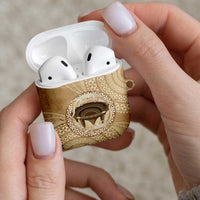 Tonga Skink Kava Bowl AirPods Case Vintage Tongan Ngatu Pattern LT14 - Polynesian Pride