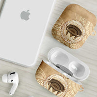 Tonga Skink Kava Bowl AirPods Case Vintage Tongan Ngatu Pattern LT14 - Polynesian Pride