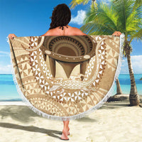 Tonga Skink Kava Bowl Beach Blanket Vintage Tongan Ngatu Pattern LT14 - Polynesian Pride