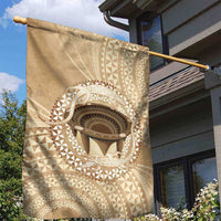 Tonga Skink Kava Bowl Garden Flag Vintage Tongan Ngatu Pattern LT14 - Polynesian Pride