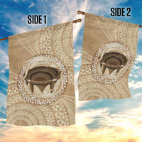 Tonga Skink Kava Bowl Garden Flag Vintage Tongan Ngatu Pattern LT14 - Polynesian Pride